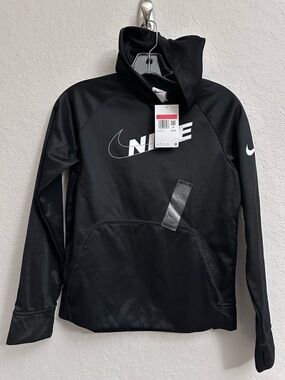 Nike Therma-FIT Youth Performance Pullover Hoodie Big Kids Large Black